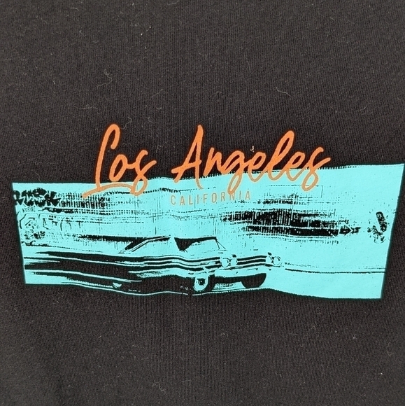 PULL&BEAR Unisex Los Angeles Graphic T-shirt Size Medium - Picture 4 of 5